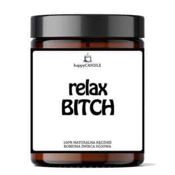 Sojina sveča "Relax, Bitch" - zabavno darilo za njo