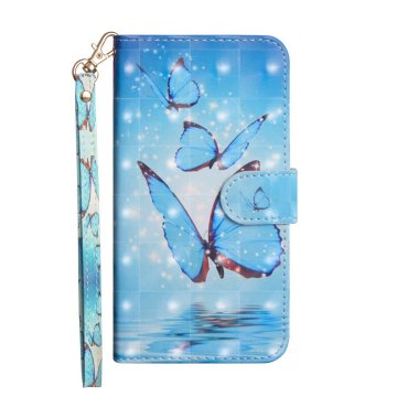 GS Ovitek za Xiaomi Redmi Note 8 Pro, denarnica, modra barva metulja