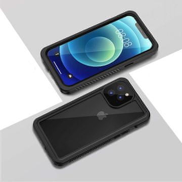 Overboard Vodoodporni ovitek IP68 za iPhone 12 Pro, črne barve