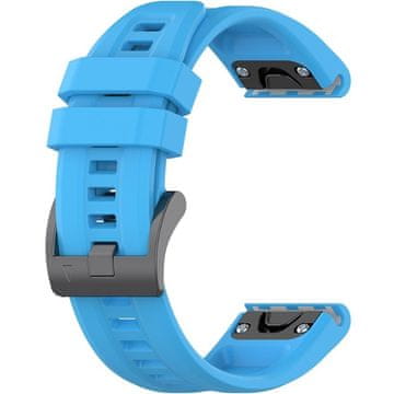 GS Silikonski pašček QuickFit 20 mm za Garmin Fenix 5S/6S/7S/8 43 mm, moder