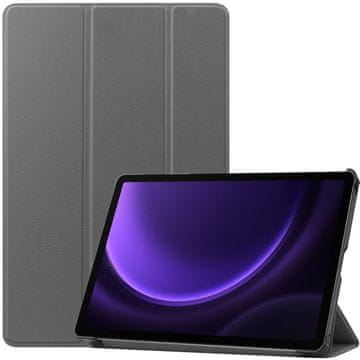GS Ovitek za Samsung Galaxy Tab S10 Lite / S10 FE / S9 FE, trojni, z držalom za pisalo, siv