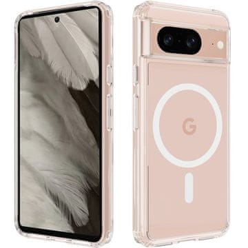 GS Ovitek za Google Pixel 8 Fusion Hybrid z MagSafe, prozoren
