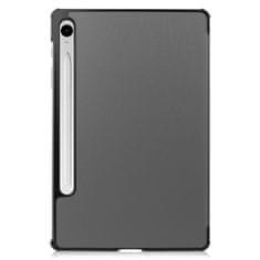 GS Ovitek za Samsung Galaxy Tab S10 Lite / S10 FE / S9 FE, trojni, z držalom za pisalo, siv