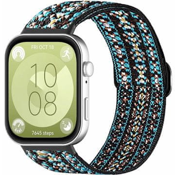 GS Najlonski pašček za Huawei Watch Fit 4 / 4 Pro / 3, večbarven