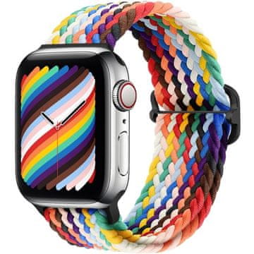 GS Najlonski pašček za Apple Watch 1/2/3/4/5/6/7/8/9/10/11/SE Ultra 1/2/3 42/44/45/46/49 mm, večbarven