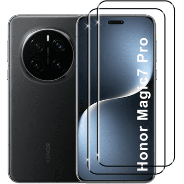 GS 2x 3D kaljeno steklo za Honor Magic 7 Pro, črn okvir