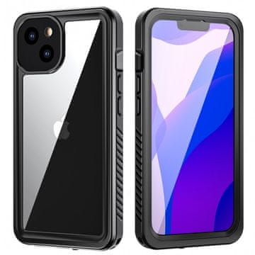 GS Vodoodporni ovitek IP68 za iPhone 13, črne barve