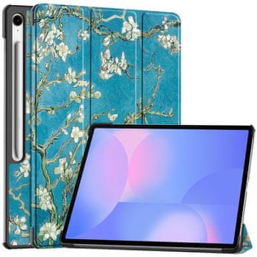 GS Ovitek s potiskom za Samsung Galaxy Tab S10 FE+ Plus - stil in zaščita v enem - cvetovi marelice