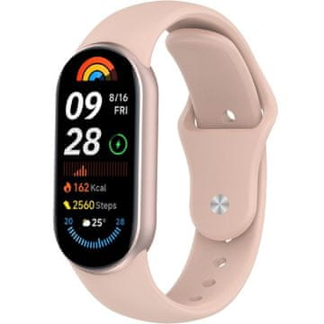 GS Silikonski pašček za Xiaomi Smart Band 10 / 9 / 8, roza