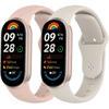 2x silikonski pašček za Xiaomi Smart Band 10 / 9 / 8, roza, bež