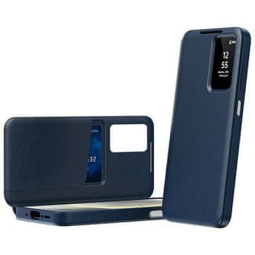 GS Ovitek denarnica za Samsung Galaxy A37 5G Smart View, moder