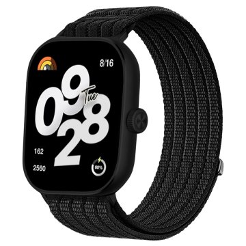 GS Najlonski pašček za Xiaomi Redmi Watch 6 / 5 / 4 / Smart Band 9 Pro / 8 Pro, črn