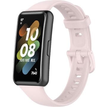 GS Silikonski pašček za Huawei Band 7, roza