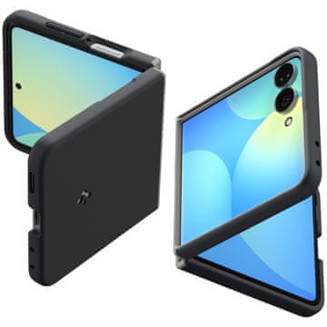 Spigen Nano Pop ovitek za telefon Samsung Galaxy Z Flip8, črni (ACS11523)