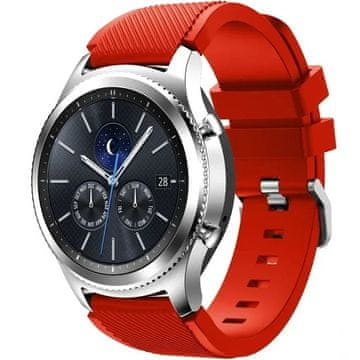 GS Univerzalni silikonski pašček 22 mm, rdeč