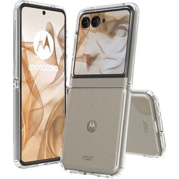 GS Ovitek za Motorola Razr 70 / 60 / 50, Fusion Hybrid, prozoren