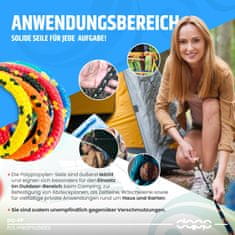 30m POLYPROPYLENSEIL 2mm WEIß Polypropylene Seil Tauwerk PP Flechtleine Textilseil geflochten
