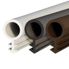 DQ-PP SCHLAUCHDICHTUNG - weiss - 100 Meter - TPE Gummi - STD-03 - Schlauchdurchmesser: 8 mm - Nutbreite: 3 mm - Zimmertürdichtung Gummidichtug Zargendichtung Dichtprofil