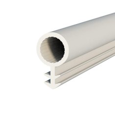 DQ-PP SCHLAUCHDICHTUNG - weiss - 100 Meter - TPE Gummi - STD-03 - Schlauchdurchmesser: 8 mm - Nutbreite: 3 mm - Zimmertürdichtung Gummidichtug Zargendichtung Dichtprofil