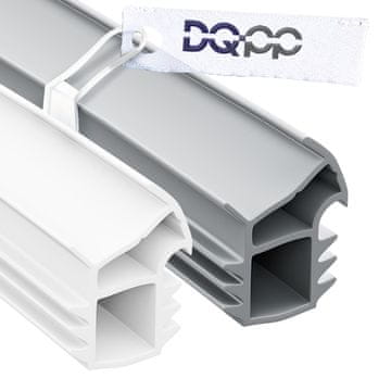 DQ-PP Stahlzargendichtung - Weiß - 35 Meter - TPE Gummi - KU-11 - Dichtungshöhe 18,8 mm Dichtungsbreite 16,6 mm - Türdichtung Türgummi für Stahlzarge Außentüren Wohnungstür