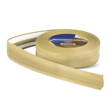 DQ-PP WEICHSOCKELLEISTE | 15m | kiefer | 32x23mm | PVC | selbstklebend | Knickwinkel Fussleisten Gummileiste Sockelleiste Winkelprofil Abschlussleiste Bodenleiste
