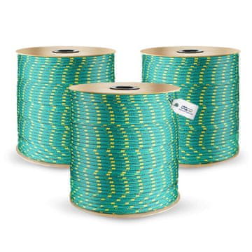 50m POLYPROPYLENSEIL 4mm GRÜN Traglast bis 180 kg Flechtleine Textilseil Leine Schnur Rope Kunststoffseil Polyseil geflochten