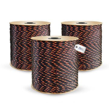 DQ-PP POLYPROPYLENSEIL - 12mm - 70m - SCHWARZ - Traglast bis 1415 kg Flechtleine Textilseil Schnur Rope Kordel Kunststoffseil geflochten