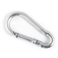 5 Stück Karabiner Haken 7mm Feuerwehr Karabiner Haken | Stahl C15, pocinkana izvedba DIN 5299 C | Seilzubehör Zubehör Seil Drahtseil Zubehörteile | DQ-PP