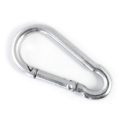 5 Stück Karabiner Haken 4mm feuerwehr Karabiner Haken | Stahl C15, pocinkana izvedba DIN 5299 C | Seilzubehör Zubehör Seil Drahtseil Zubehörteile | DQ-PP