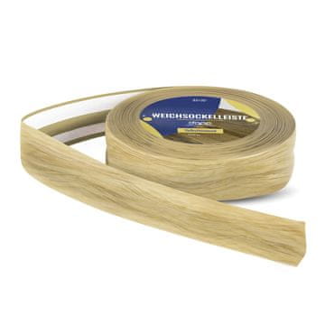 DQ-PP WEICHSOCKELLEISTE | 15m | hudiča | 32x23mm | PVC | selbstklebend | Knickwinkel Fussleisten Gummileiste Sockelleiste Winkelprofil Abschlussleiste Bodenleiste