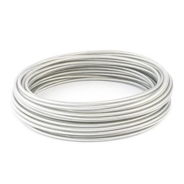 15m DRAHTSEIL v PVC 2/4mm PROZOREN verzinkt Stahlseil Seil Draht Stahl