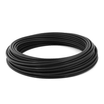 15m DRAHTSEIL iz PVC 2/4mm SCHWARZ verzinkt Stahlseil Seil Draht Stahl