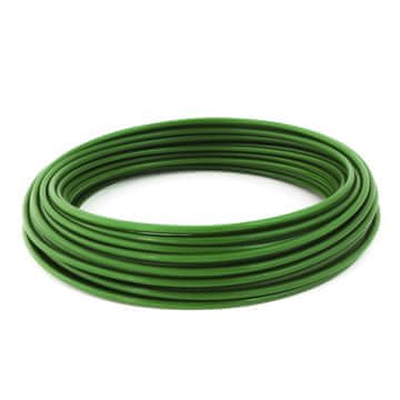 50m DRAHTSEIL v PVC 3/6mm GRÜN verzinkt Stahlseil Seil Draht Stahl