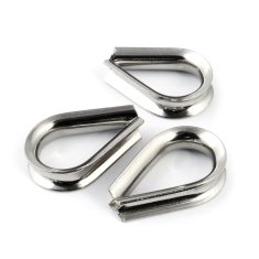 x KAUSCHE EDESTAHL FÜR SEIL 2mm Drahtseil Klemmen VA Klemme Niro Nirosta V4Aklemme Stahlseil Seil Draht Stahl Drahtseil Klemmen VA Klemme Niro Nirosta V4A