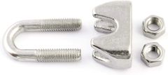 x SEILKLEMME BÜGEFORM EDELSTAHL 3mm Drahtseil Klemmen VA Klemme Niro Nirosta V4Aklemme Stahlseil Seil Stahl Drahtseil Klemmen VA Klemme Niro Nirosta V4A