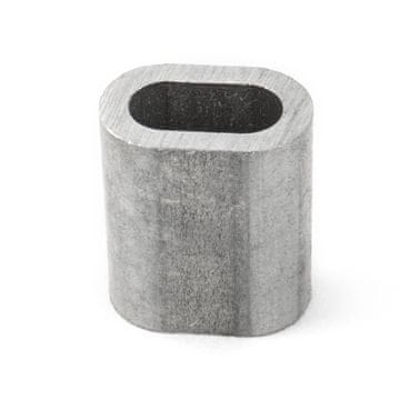 50 x PRESSKLEMME FÜR SEIL 8mm Aluminium Drahtseilklemme Stahlseil Seil Draht Stahl Drahtseil