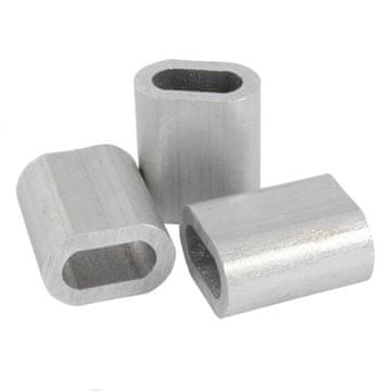 50 x PRESSKLEMME FÜR SEIL 2mm EDELSTAHL Drahtseilklemme Stahlseil Seil Draht Stahl Drahtseil