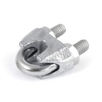 12mm / 13mm BÜGEL SEILKLEMME verzinkt, U-förmig Drahtseil Klammer Stahl galvanisch, DIN 741 [DQ-PP]