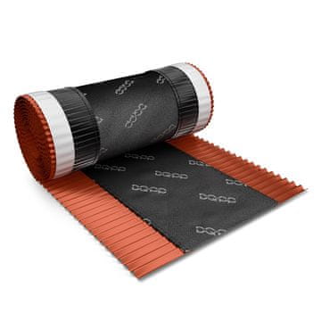 DQ-PP PRVI TRAK | Dolžina 5m | vRoll | Breite 390mm | Ziegelrot RAL 3011 | Aluminij PP plast | Selbstklebend | Roof Dachfirst Firstrolle First Rollfirst Band | Grat Gratrolle Gratband Firstabdeckung