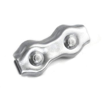 5 x SEILKLEMME DUPLEX 2mm verzinkt Drahtseilklemme Stahlseil Seil Draht Stahl Drahtseil