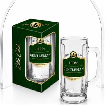 BG Vrček za pivo 500 ml 100% darilo za moškega Elite Club