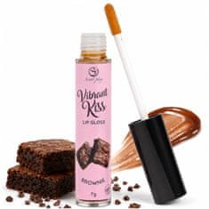 Secret Play Brownie Vibrant Kiss vibrirajoči sijaj za ustnice za oralni seks
