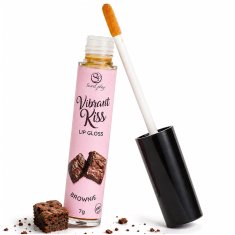 Secret Play Brownie Vibrant Kiss vibrirajoči sijaj za ustnice za oralni seks