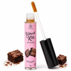 Secret Play Brownie Vibrant Kiss vibrirajoči sijaj za ustnice za oralni seks