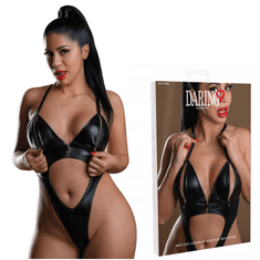 Daring! Bodi Wetlook z zadrgo in odprtim hrbtom, seksi perilo - S/M