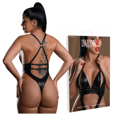 Daring! Bodi Wetlook z zadrgo in odprtim hrbtom, seksi perilo - S/M