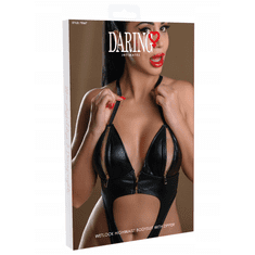 Daring! Bodi Wetlook z zadrgo in odprtim hrbtom, seksi perilo - S/M