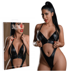 Daring! Bodi Wetlook z zadrgo in odprtim hrbtom, seksi perilo - S/M