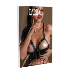 Daring! Bodi Wetlook z odprtimi košaricami, verižicami in tangicami, seksi perilo - S/M