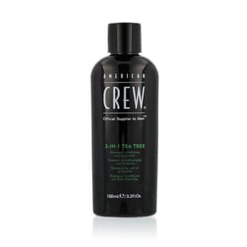 American Crew 3-IN-1 Tea Tree šampon, balzam in gel za prhanje 3 v 1 za moške